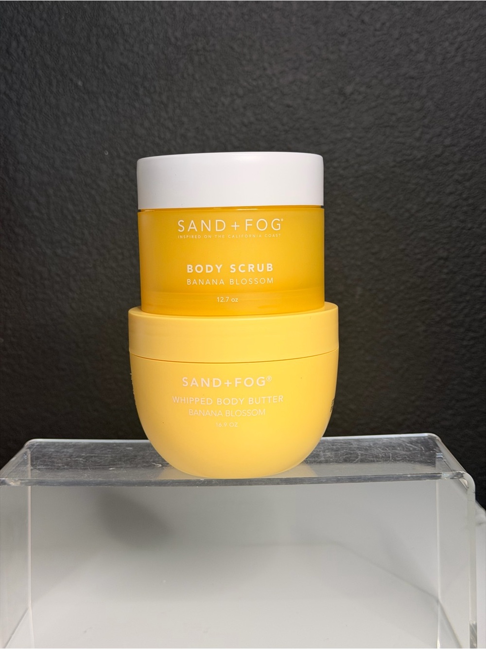 Sand + Fog Banana Blossom Body Bundle | Body Scrub + Body Butter Set | New